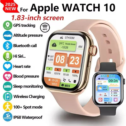 New 2026 For Apple GPS Watch 11 Smart Watch Men HD AMOLED Memory Music 3D Surround Bluetooth Call Waterproof Smartwatch X Woman