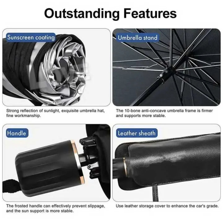 Car Sun Shade Umbrella – Foldable UV Protector