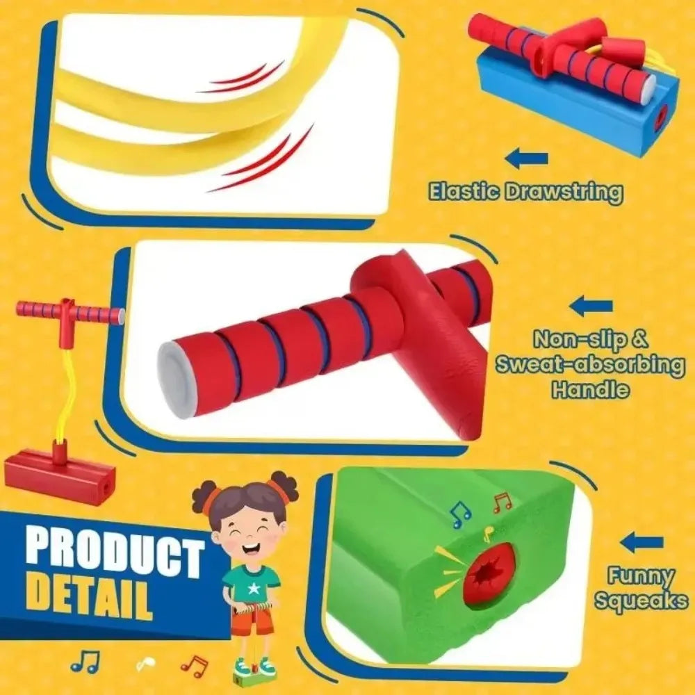 Kids Grow Taller|Balance Toy Frog Jumping Sports^ Outdoor Exercise Equipment* Fitness Bouncing Sound for Children Education Toys