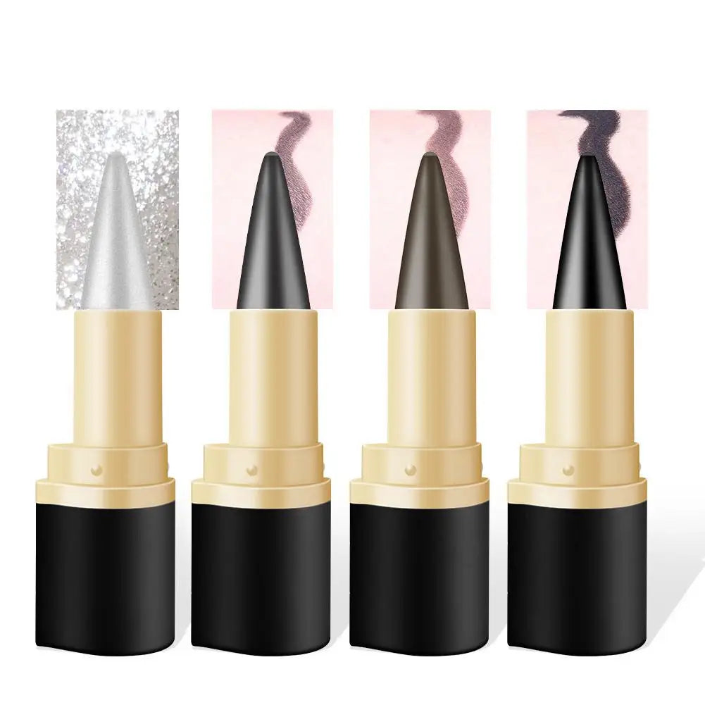 1PC Black Waterproof Eyeliner Cream Long-lasting Easy To Wear Eye Liner Gel Matte Quick Drying Eyeliner Pen Makeup Cosmetic