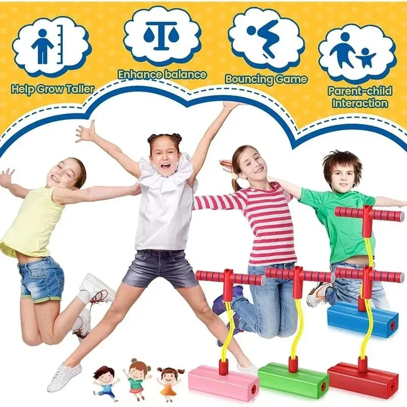 Kids Grow Taller|Balance Toy Frog Jumping Sports^ Outdoor Exercise Equipment* Fitness Bouncing Sound for Children Education Toys