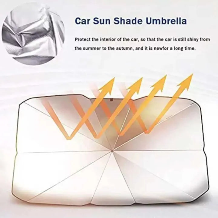 Car Sun Shade Umbrella – Foldable UV Protector