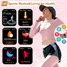 2025 New Nursing Grade Women AI Smart Diagnosis Smart Watch HRV+PPG Blood Pressure Heart Rate Health Monitor IP68 NFC Smartwatch