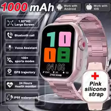 2025 New For Xiaomi Smart Watch Men Women 1.85-Inch HD AMOLED Full Touch Screen IP68 Waterproof Bluetooth Call SmartWatch Man