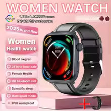 2025 New Nursing Grade Women AI Smart Diagnosis Smart Watch HRV+PPG Blood Pressure Heart Rate Health Monitor IP68 NFC Smartwatch
