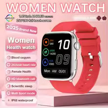 2025 New Nursing Grade Women AI Smart Diagnosis Smart Watch HRV+PPG Blood Pressure Heart Rate Health Monitor IP68 NFC Smartwatch