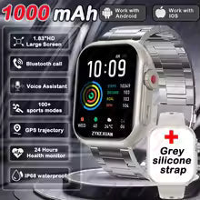 2025 New For Xiaomi Smart Watch Men Women 1.85-Inch HD AMOLED Full Touch Screen IP68 Waterproof Bluetooth Call SmartWatch Man