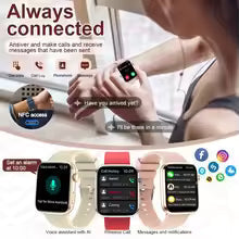2025 New Nursing Grade Women AI Smart Diagnosis Smart Watch HRV+PPG Blood Pressure Heart Rate Health Monitor IP68 NFC Smartwatch
