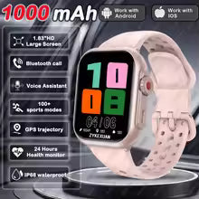 2025 New For Xiaomi Smart Watch Men Women 1.85-Inch HD AMOLED Full Touch Screen IP68 Waterproof Bluetooth Call SmartWatch Man
