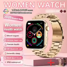 2025 New Nursing Grade Women AI Smart Diagnosis Smart Watch HRV+PPG Blood Pressure Heart Rate Health Monitor IP68 NFC Smartwatch