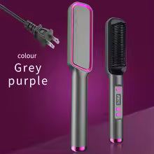 Electric Hot Comb Multifunctional Straight Hair Straightener Comb Negative Ion Anti-Scalding Styling Tool Straightening Brush