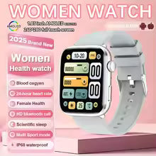 2025 New Nursing Grade Women AI Smart Diagnosis Smart Watch HRV+PPG Blood Pressure Heart Rate Health Monitor IP68 NFC Smartwatch