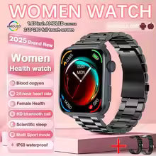 2025 New Nursing Grade Women AI Smart Diagnosis Smart Watch HRV+PPG Blood Pressure Heart Rate Health Monitor IP68 NFC Smartwatch