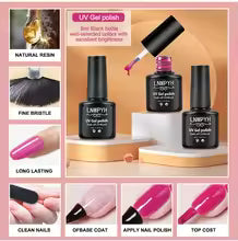 Gel Nail Polish Kit With UV Nail Lamp Electric Nail Drill Machine Soak OFF Gel Nail Kit Base&Top Coat Gel Polish Nail Tool Set