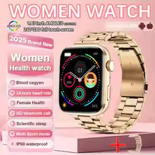 2025 New Nursing Grade Women AI Smart Diagnosis Smart Watch HRV+PPG Blood Pressure Heart Rate Health Monitor IP68 NFC Smartwatch