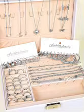 New 57 Pcs/Set Fashion Jewelry Sets For Women Metal Wide Face Earrings Necklaces Bracelets Ankles Rings Combinations Set Jewelry