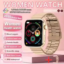 2025 New Nursing Grade Women AI Smart Diagnosis Smart Watch HRV+PPG Blood Pressure Heart Rate Health Monitor IP68 NFC Smartwatch