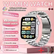 2025 New Nursing Grade Women AI Smart Diagnosis Smart Watch HRV+PPG Blood Pressure Heart Rate Health Monitor IP68 NFC Smartwatch