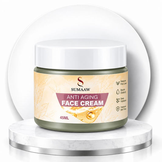 A jar of Sumaaw Anti Aging Face Cream.