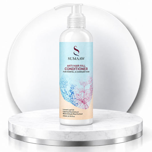 A bottle of Sumaaw Anti Hair Fall Conditioner