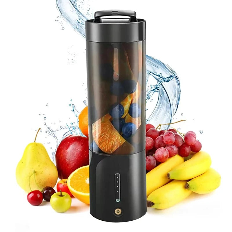450ml portable fresh juice juicer, USB rechargeable wireless home smoothie blender with stainless steel blades