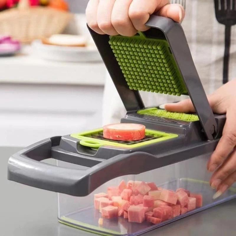 14pcs/16pcs Set,Vegetable Chopper, Multifunctional Fruit Slicer, Manual Food Grater, Vegetable Slicer, Cutter With Container