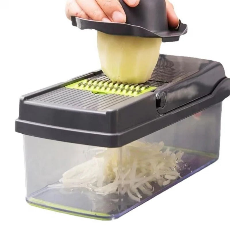 14pcs/16pcs Set,Vegetable Chopper, Multifunctional Fruit Slicer, Manual Food Grater, Vegetable Slicer, Cutter With Container